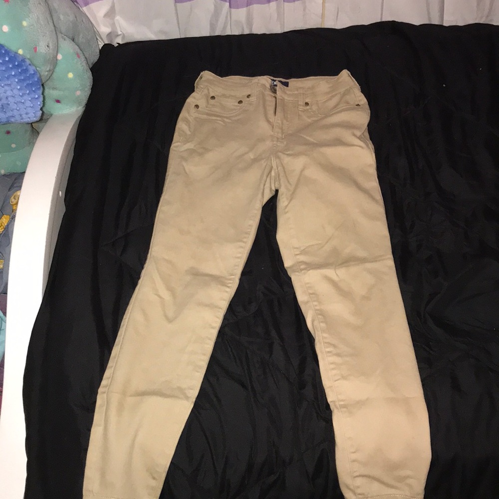 High rise khakis pants